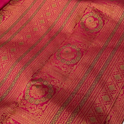 Radiant Red Traditional Saree with Rich Gold Zari Border (co17 134)
